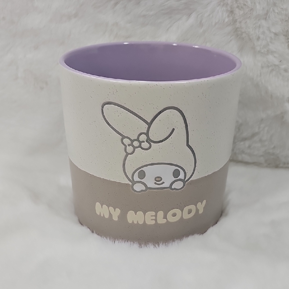 Blue Sky My Melody Watching Ceramic Planter Pot 5" X 5"